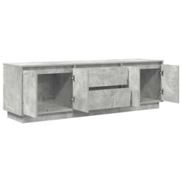 Berkfield Home TV Cabinet with LED Lights Concrete Grey 160.5x41x50 cm - thumbnail 6