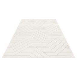 The Rug Shop UK Cream Modern Abstract Polyester Jute Backing Area Rug - Size: 240 cm x 330 cm - thumbnail 4