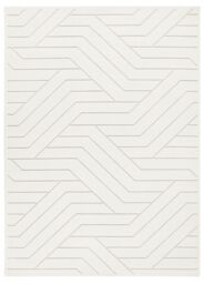 The Rug Shop UK Cream Modern Abstract Polyester Jute Backing Area Rug - Size: 240 cm x 330 cm - thumbnail 5