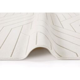 The Rug Shop UK Cream Modern Abstract Polyester Jute Backing Area Rug - Size: 240 cm x 330 cm - thumbnail 2