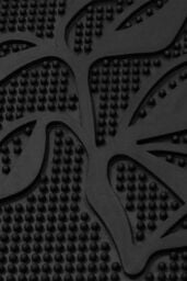 JVL Foliage Scraper Rubber Pin Doormat 45x75cm in Black - Size: 45 cm x 75 cm - thumbnail 3
