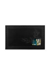 JVL Foliage Scraper Rubber Pin Doormat 45x75cm in Black - Size: 45 cm x 75 cm - thumbnail 6