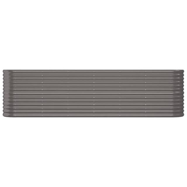 Berkfield Home Garden Raised Bed Powder-coated Steel 260x40x68 cm Grey - Size: 260 x 40 x 68 cm - image 1