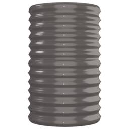 Berkfield Home Garden Raised Bed Powder-coated Steel 260x40x68 cm Grey - Size: 260 x 40 x 68 cm - thumbnail 4