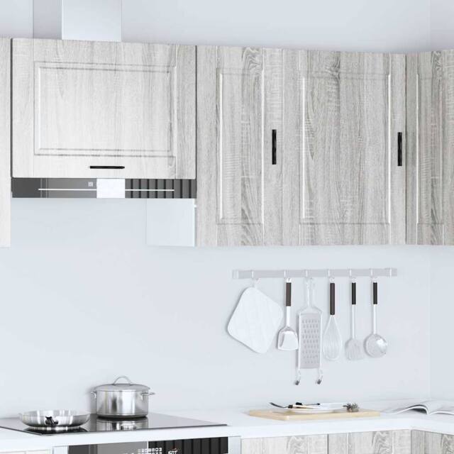 Berkfield Home Kitchen Wall Cabinet¬†Porto Grey Sonoma Engineered Wood - image 1