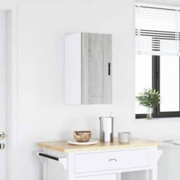 Berkfield Home Kitchen Wall Cabinet¬†Porto Grey Sonoma Engineered Wood - thumbnail 2