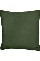 Fusion 'Sorbonne' Luxury Plain Dyed Filled Cushion 100% Cotton in Bottle Green - Size: 43 cm x 43 cm - thumbnail 2