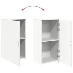 Berkfield Home Storage Cabinet White 50x45x103.5 cm Engineered Wood - thumbnail 8