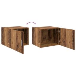 Berkfield Home Wall Cabinet Old wood 50 x 42.5 x 40 cm Engineered wood in Brown - thumbnail 9