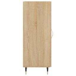 Berkfield Home Sideboard Sonoma Oak 34.5x34x90 cm Engineered Wood in Light Tan - thumbnail 7