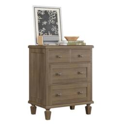 VOGREX Vintage 4 Drawer Dresser for Home Bedroom Wood in Brown - thumbnail 1