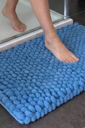 Allure Bath Fashions Bobbi Giant Bobble Bath Mat in Blue - thumbnail 2