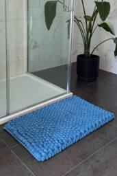 Allure Bath Fashions Bobbi Giant Bobble Bath Mat in Blue - thumbnail 4