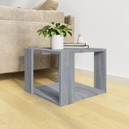 Berkfield Home Coffee Table Grey Sonoma 40x40x30 cm Engineered Wood - Size: 40 x 40 x 30 cm - thumbnail 3