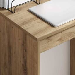 Berkfield Home Beautiful Writing Desk Artisan oak Engineered wood 60 x 40 x 76 c in Brown - thumbnail 4