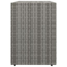 Berkfield Home Garden Storage Cabinet Grey 100x55.5x80 cm Poly Rattan - thumbnail 5