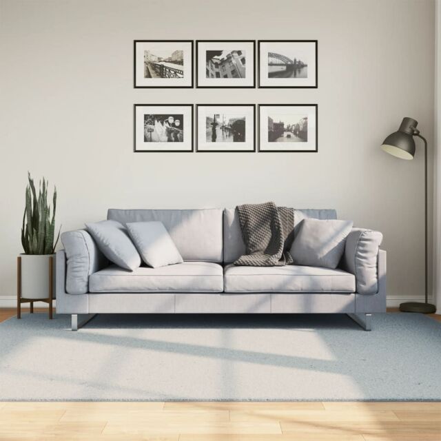 Berkfield Home Rug HUARTE Short Pile Soft & Washable Blue 160x230 cm - Size: Medium - image 1