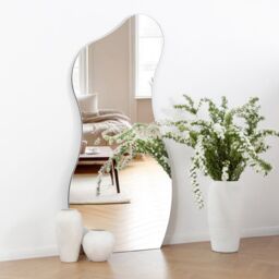Home Garden Direct Lesina Large Frameless Pond Mirror in Full Length 170x80cm in Clear - Size: 170x80 cm - thumbnail 1