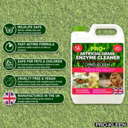 ProKleen Artificial Grass Cleaner Probiotic Based Deodoriser Odour Eliminator Floral 20L in Clear - thumbnail 2
