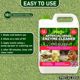 ProKleen Artificial Grass Cleaner Probiotic Based Deodoriser Odour Eliminator Floral 20L in Clear - thumbnail 5