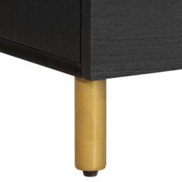 Berkfield Home Bedside Cabinet Black 40x33x46 cm Engineered Wood - Size: 40 x 33 x 46 cm - thumbnail 8