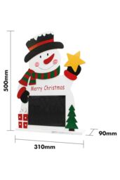 Netagon Festive Wooden Snowman Christmas Chalkboard Countdown Calender in White - thumbnail 2