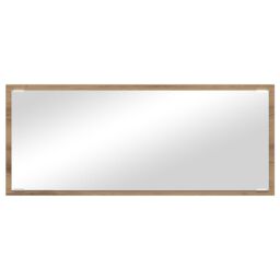 Berkfield Home Bathroom Mirror Artisan oak Engineered wood, Glass 90 x 8.5 x 37 cm in Brown - thumbnail 4