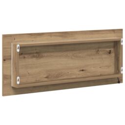 Berkfield Home Bathroom Mirror Artisan oak Engineered wood, Glass 90 x 8.5 x 37 cm in Brown - thumbnail 6