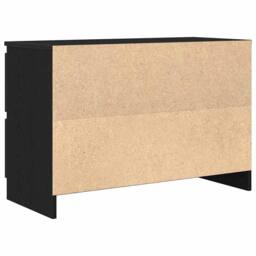Berkfield Home TV Cabinet Black 80x35x54 cm Engineered Wood - Size: 80 x 35 x 54 cm - thumbnail 8