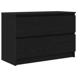 Berkfield Home TV Cabinet Black 80x35x54 cm Engineered Wood - Size: 80 x 35 x 54 cm - thumbnail 1