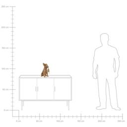 Wyld and Coco Gold Chihuahua Table Lamp - Polyresin Dog Figurine Bedside Light - thumbnail 8