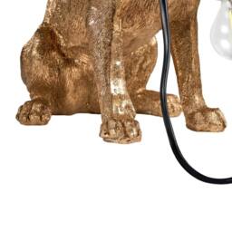 Wyld and Coco Gold Chihuahua Table Lamp - Polyresin Dog Figurine Bedside Light - thumbnail 6