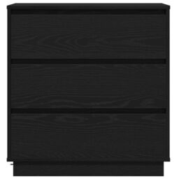 Berkfield Home Bedside Cabinet with LED Black Oak 71x34, 5x75 cm Engineered Wood - thumbnail 6