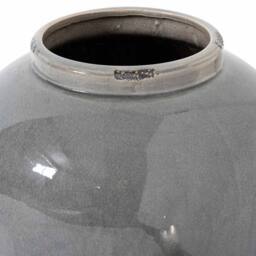 Lemon Pavilion Furniture and Decor Garda Glazed Juniper Vase - Ceramic - L37 x W37 x H37 cm - Grey - thumbnail 2