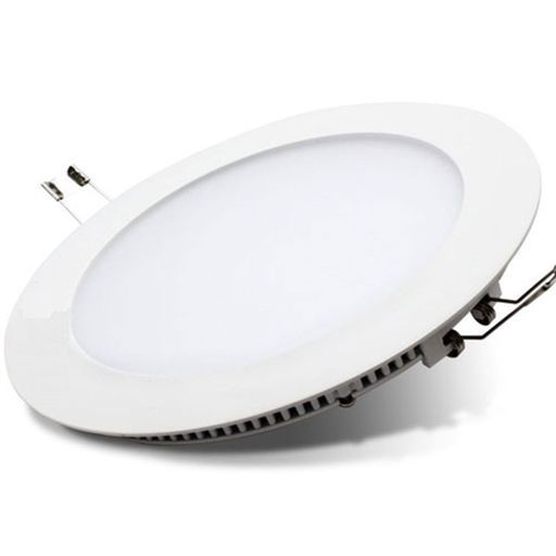ENER-J 12W Recessed Round LED Mini Panel 170mm diameter 3000K (Pack of 4) in White - Size: 25 cm diameter x 19 cm high - image 1