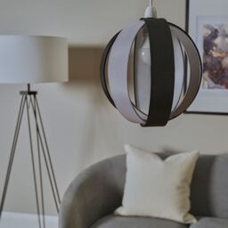 ValueLights Pair of Black Ceiling Pendant Shade - thumbnail 2