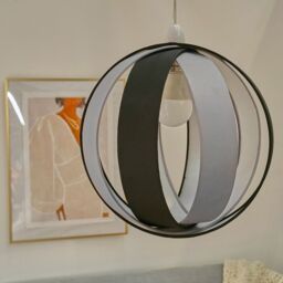 ValueLights Pair of Black Ceiling Pendant Shade - thumbnail 3