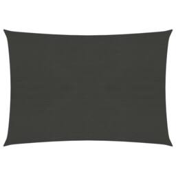 Berkfield Home Sunshade Sail 160 g/m ² Anthracite 2.5x3.5 m HDPE in Black - thumbnail 1