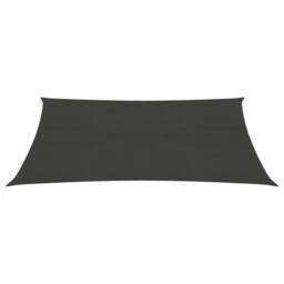 Berkfield Home Sunshade Sail 160 g/m ² Anthracite 2.5x3.5 m HDPE in Black - thumbnail 2