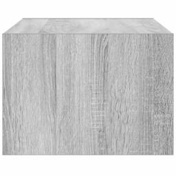 Berkfield Home TV Cabinet with LED Lights Grey Sonoma 75x35.5x25 cm - thumbnail 8