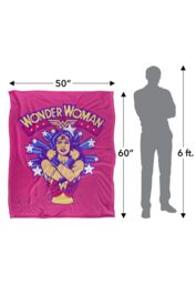 Warner Brothers Dco Wonder Woman Officially Licensed Silky Touch Super Soft Throw Blanket 152 x 127 cm in White - thumbnail 5