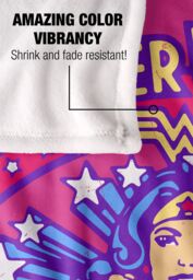 Warner Brothers Dco Wonder Woman Officially Licensed Silky Touch Super Soft Throw Blanket 152 x 127 cm in White - thumbnail 4