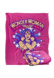 Warner Brothers Dco Wonder Woman Officially Licensed Silky Touch Super Soft Throw Blanket 152 x 127 cm in White - thumbnail 2