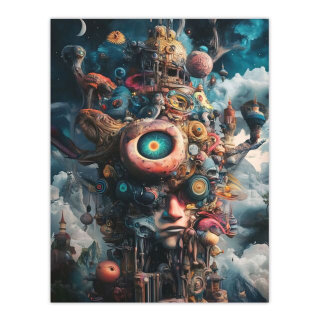 "Artery8 Where Stories Come From Surreal Fantasy Art Wall Art Print - Size: W24"" x H32""" - image 1