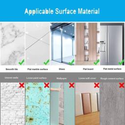 NESTLUNE 4PCS Flexible Mirror Sheets Self-Adhesive Plastic Mirror in Silver - thumbnail 5