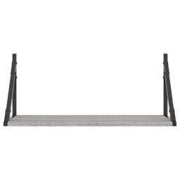 Berkfield Home Wall Shelves 2 pcs Grey Sonoma 60x25x25.5 cm Engineered wood - thumbnail 5