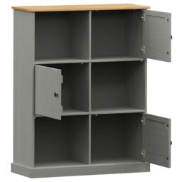 Berkfield Home Bookcase VIGO Grey 90x35x114.5 cm Solid Wood Pine - thumbnail 5