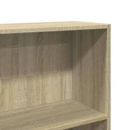 Berkfield Home Classic Book Cabinet Sonoma Oak 80x30x189 cm Engineered Wood in Light Brown - Size: 80 x 30 x 189 cm - thumbnail 7