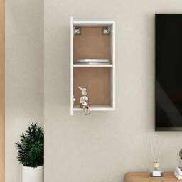 Berkfield Home TV Cabinet White 30.5x30x60 cm Engineered Wood - thumbnail 5
