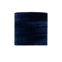 First Choice Lighting Chrome Two Ball Table Lamp with Navy Blue Crushed Velvet Shade in Silver - thumbnail 2